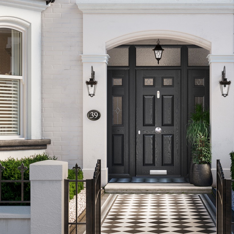 4 Panel 2 Square Composite Front Doors